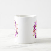 Mug Sirène d'eau violet fleurie (Centre)