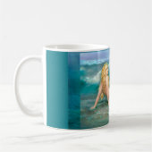 Mug Sirène d'Imaginaire sur les côtes avec des vagues (Gauche)