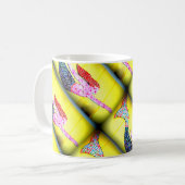 Mug sirène en mosaïque sous-marine rose (Devant gauche)