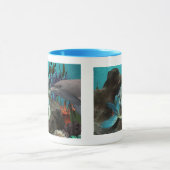 Mug Sirène et dauphin sous la mer (Centre)