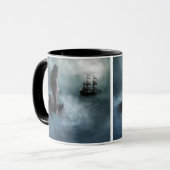 Mug Sirène et navire pirate (Devant gauche)
