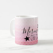 Mug Sirène hors service Aquarelle rose pâle (Devant gauche)
