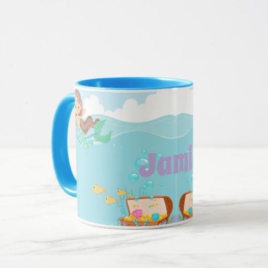 Mug Sirène personnalisée (Devant gauche)