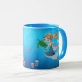 Mug Sirène personnalisée (Devant droit)