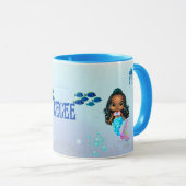 Mug Sirène personnalisée (Devant droit)