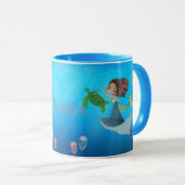Mug Sirène personnalisée (Devant droit)