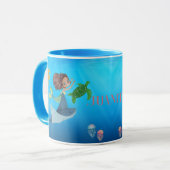Mug Sirène personnalisée (Devant gauche)