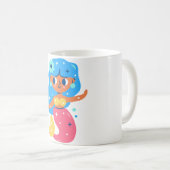 Mug Sirène rose (Devant droit)