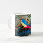 Mug sirène rouge et bleue (Devant gauche)