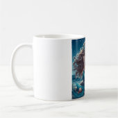 Mug Sirène sur la plage la nuit (Gauche)