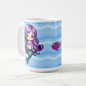 Mug Sirène Violette (Devant gauche)