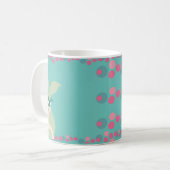 Mug Sirènes dormantes Turquoises bulles roses (Devant gauche)
