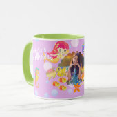 Mug Sirènes photo rose (Devant gauche)