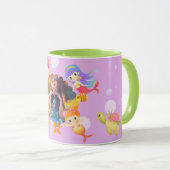 Mug Sirènes photo rose (Devant droit)