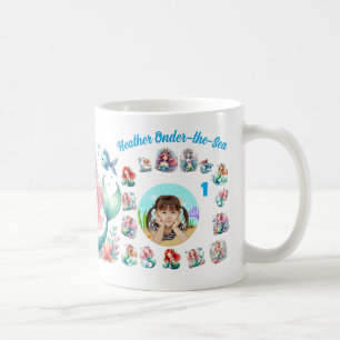 Mug Sirènes sous l'océan Photo souvenir pour 1er anniv