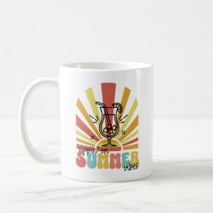 Mug Sirop Sur Les Vibrations Estivales, Soleil Rétro,