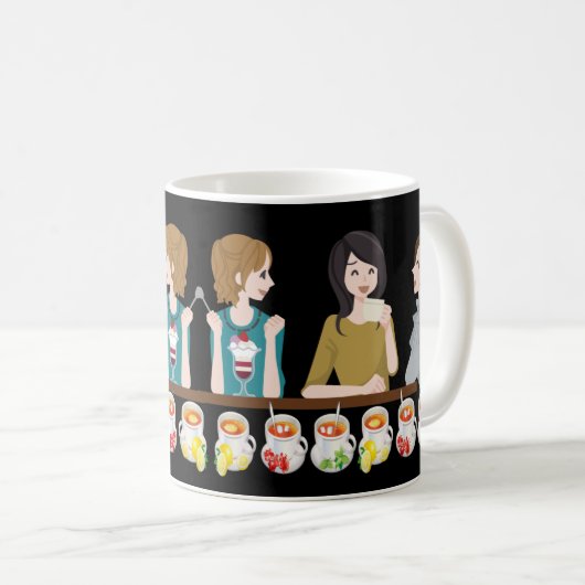 Mug Sirotez votre chemin vers le bien-être avec Dames (Devant droit)