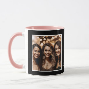 Mug Sis Sœur Love You Photos Moderne Noir Blanc C00