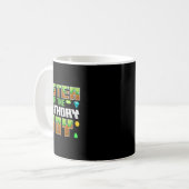 Mug Sister Of The Birthday Boy Video Gamer Pixel Numbe (Devant gauche)