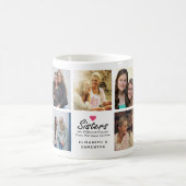 Mug Sisters Script Citation Hot Rose Heart Photo Colla (Centre)
