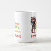 Mug Sistersaurus Équipe de dinosaures sœurs appariées (Centre)
