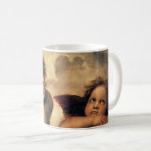 Mug Sistine Madonna Angels par Raphael Sanzio (Devant droit)
