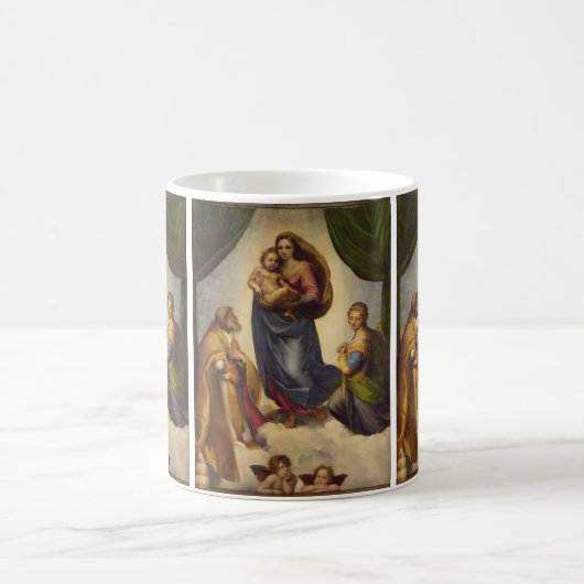 Mug Sistine Madonna par Rapahel (Centre)