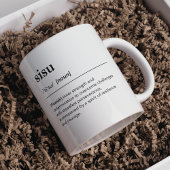 Mug Sisu, définition Typographie finlandaise