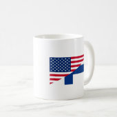 Mug Sisu et café avec des drapeaux (Devant droit)