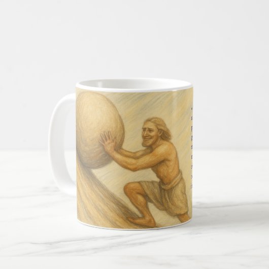 Mug Sisyphus Happy (Devant gauche)