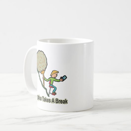 Mug Sisyphus Prend Une Pause (Devant gauche)