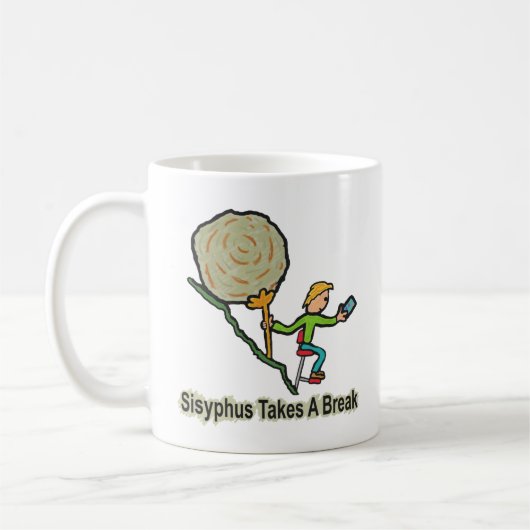 Mug Sisyphus Prend Une Pause (Gauche)