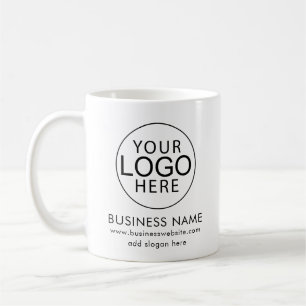Mug Site Web du logo d'entreprise personnalisé Swag