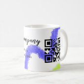 Mug site web simple de société commerciale code-barres (Devant droit)
