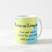 Mug site web simple de société commerciale code-barres (Devant droit)