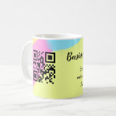 Mug site web simple de société commerciale code-barres (Devant gauche)
