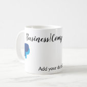 Mug Site web simple d'entreprise code-barres QR ajoute (Devant gauche)