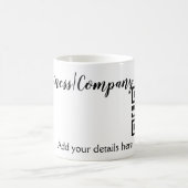 Mug Site web simple d'entreprise code-barres QR ajoute (Centre)