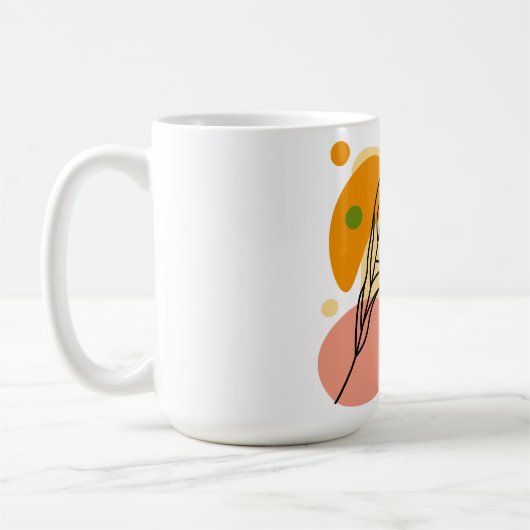 Mug Sites abstraits intéressants avec feuilles (Gauche)