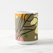Mug Sites abstraits intéressants avec feuilles (Centre)