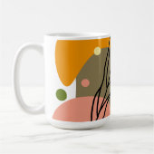 Mug Sites abstraits intéressants avec feuilles (Gauche)