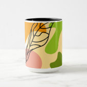 Mug Sites abstraits intéressants avec feuilles (Centre)