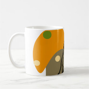 Mug Sites abstraits intéressants avec feuilles