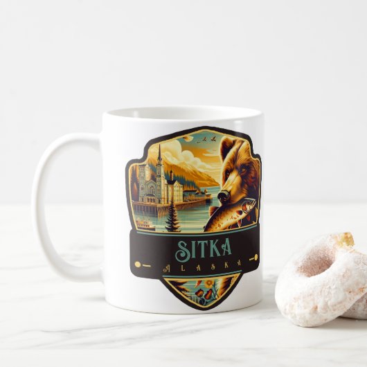 Mug Sitka, Alaska | VINTAGE (Avec donut)