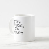 Mug S'IT'SPHYSICAL, IL est THÉRAPIE ! , (Devant gauche)