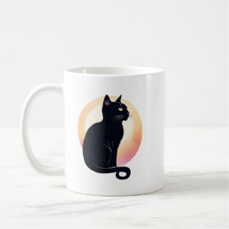 Mug Sittng black cat