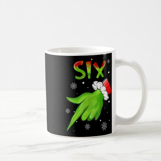 Mug Six Funny Six Seven 6 7 Mème Santa Noël Xmas (Droite)
