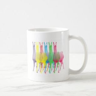 Mug six lamas dans six couleurs de lama
