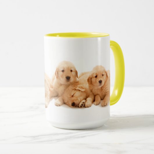 Mug Six Marionnettes Golden Retriever (Devant droit)