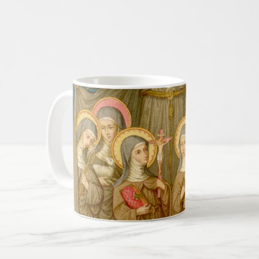 Mug Six Saints des Clarés pauvres (SAU 027b) (Devant gauche)